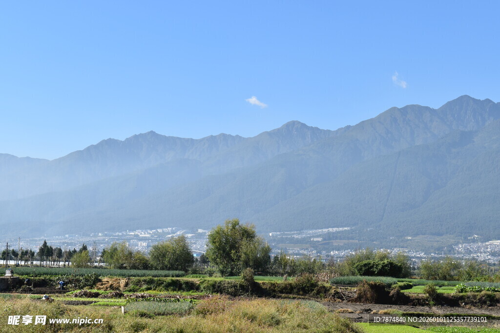 山间田园风光美景