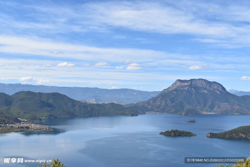 秀丽山水湖景风光