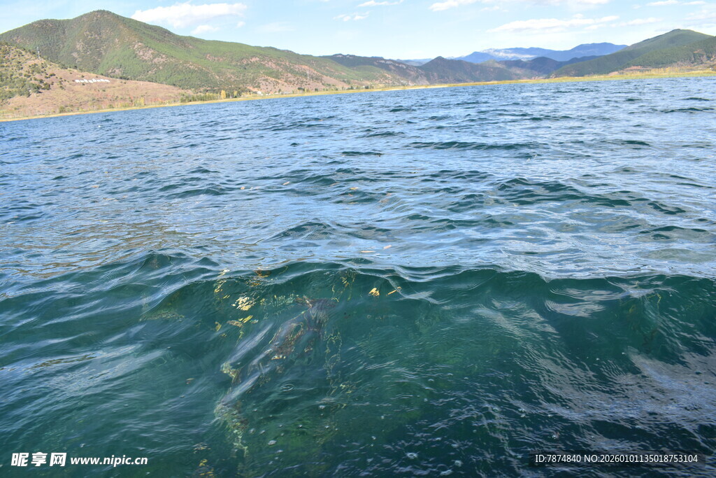 碧波荡漾的辽阔水域