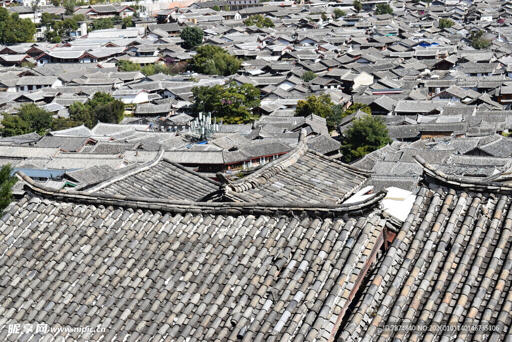 古村落屋顶景观