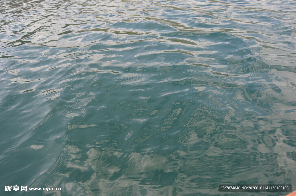 清澈海面下的水下景象