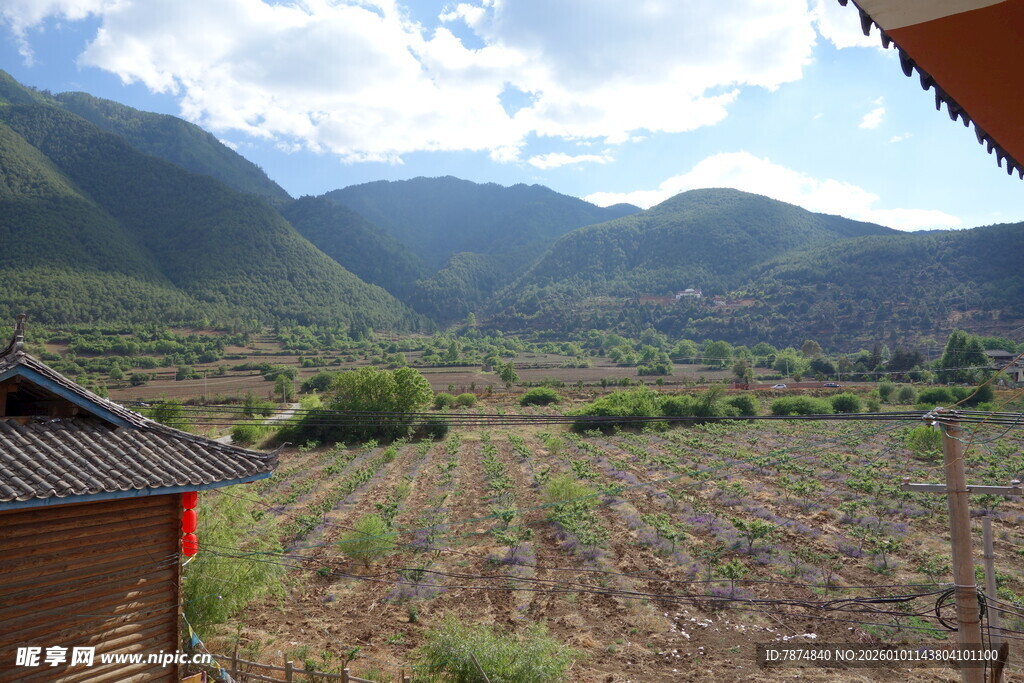 山间田园风光美景