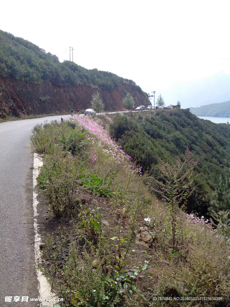蜿蜒山间公路