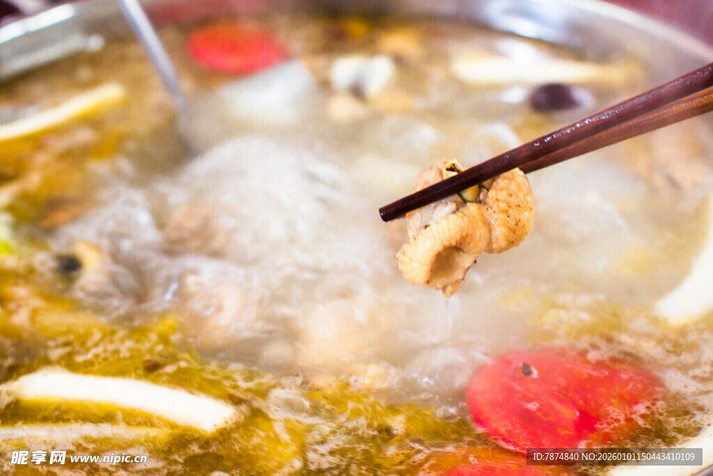 热气腾腾的美味火锅涮菜