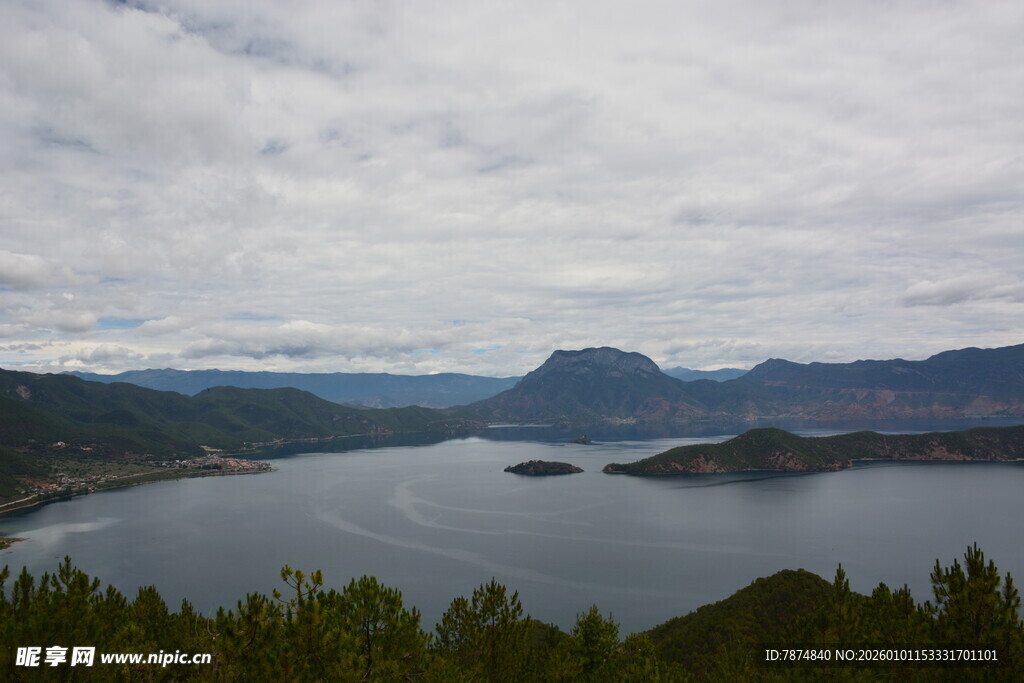 壮丽山水湖景风光