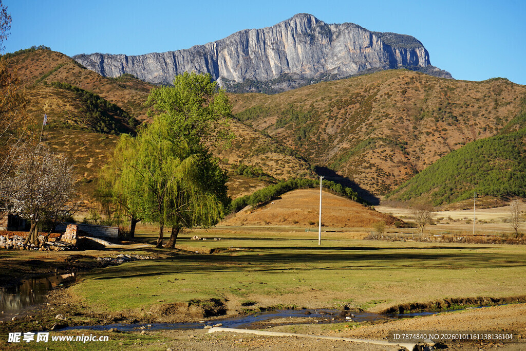 山间田园风光美景