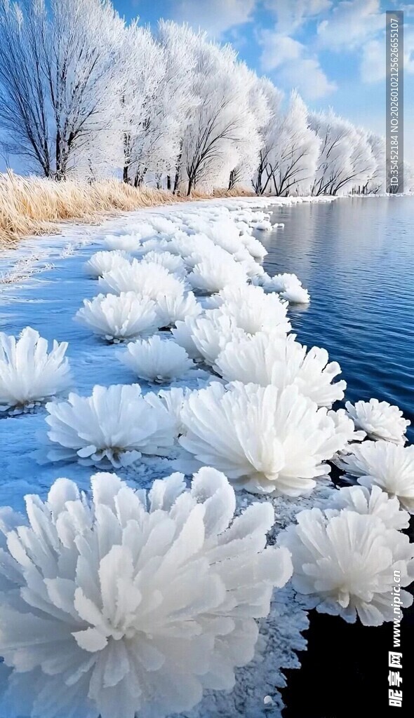 湖面冰花