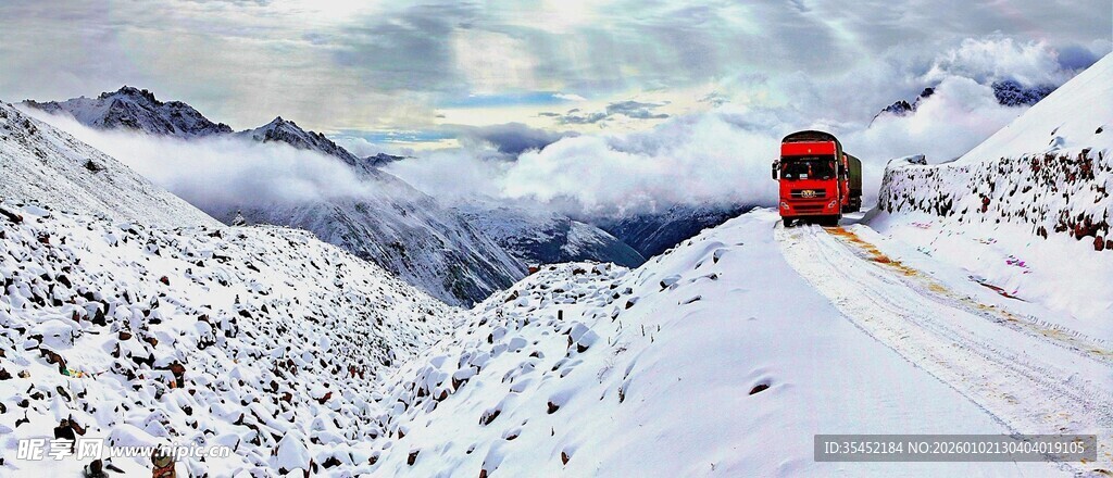 雪山卡车