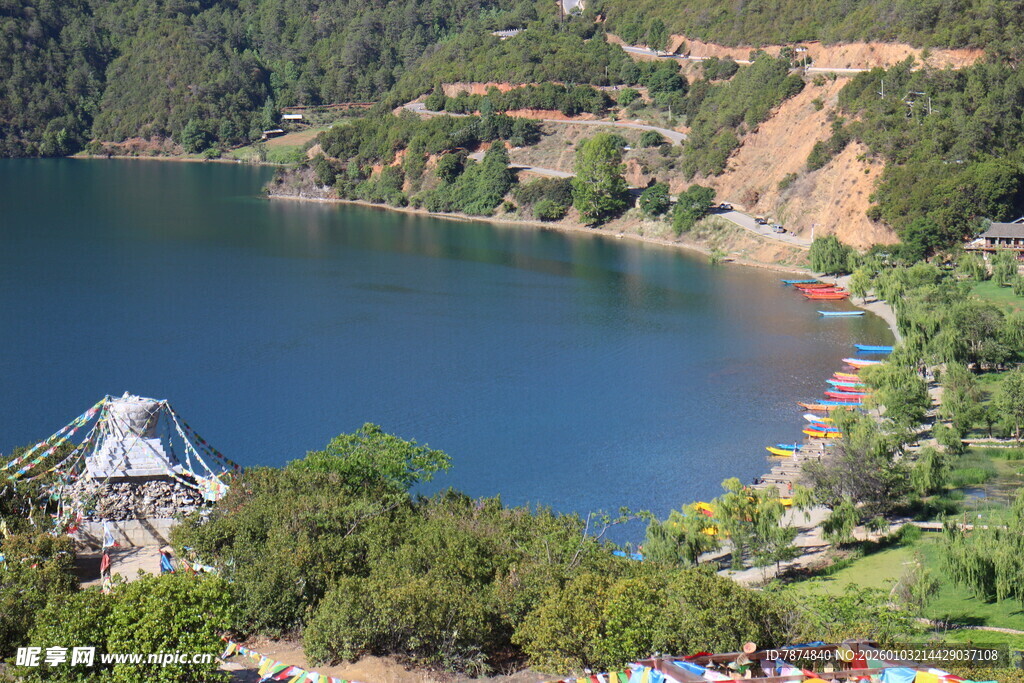 湖畔美景 山间游乐好去处