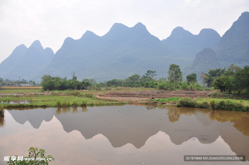 山水田园风光如画美景