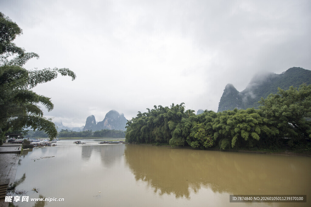 漓江山水风光秀丽景色