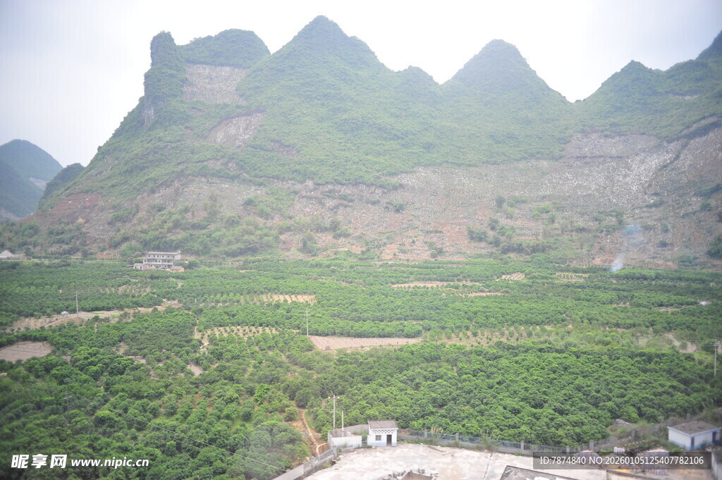 山间绿野田园风光