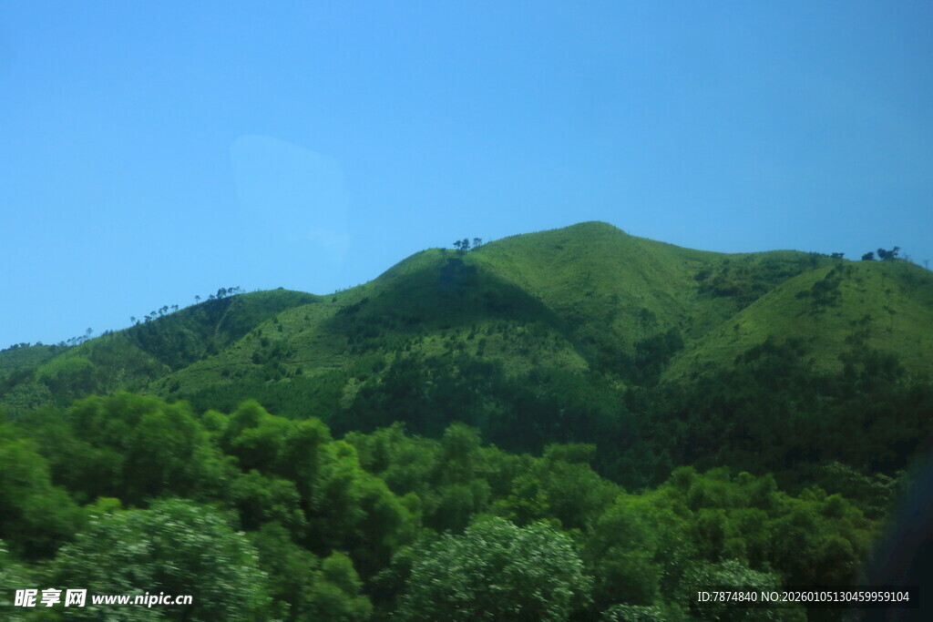 青山绿树间的清新景致