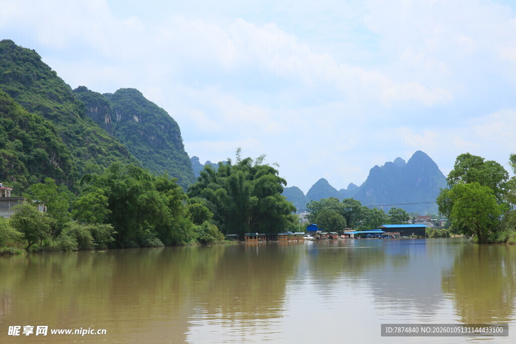 漓江山水风光秀丽景色