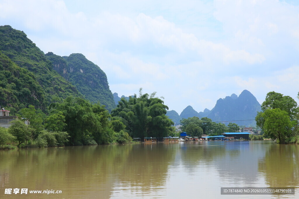 漓江山水风光秀丽景色