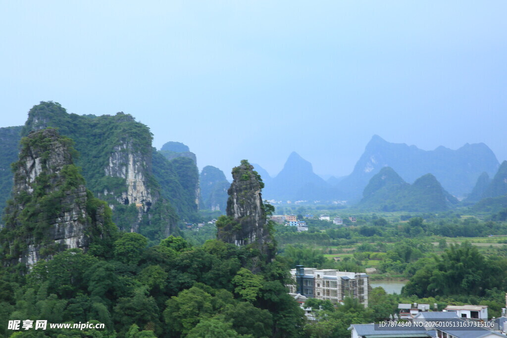 桂林山水秀丽风光