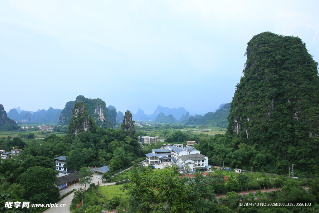 秀丽山水田园风光
