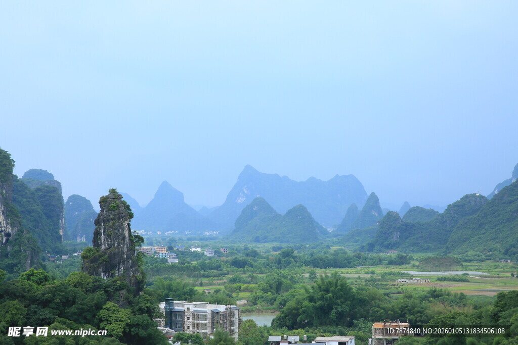 秀丽山水田园风光美景
