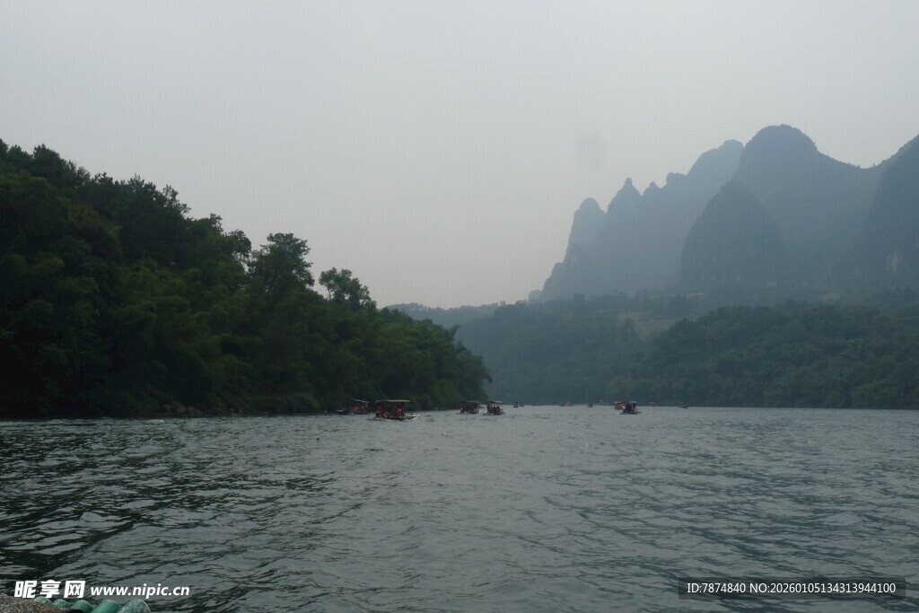 漓江山水风光秀丽景色