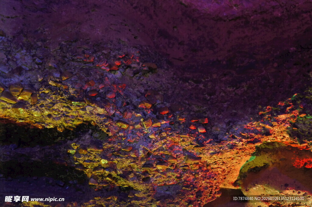 梦幻绚丽的抽象色彩景观