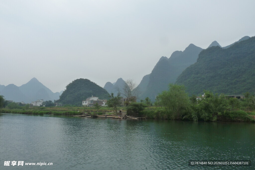 漓江山水风光秀丽景色