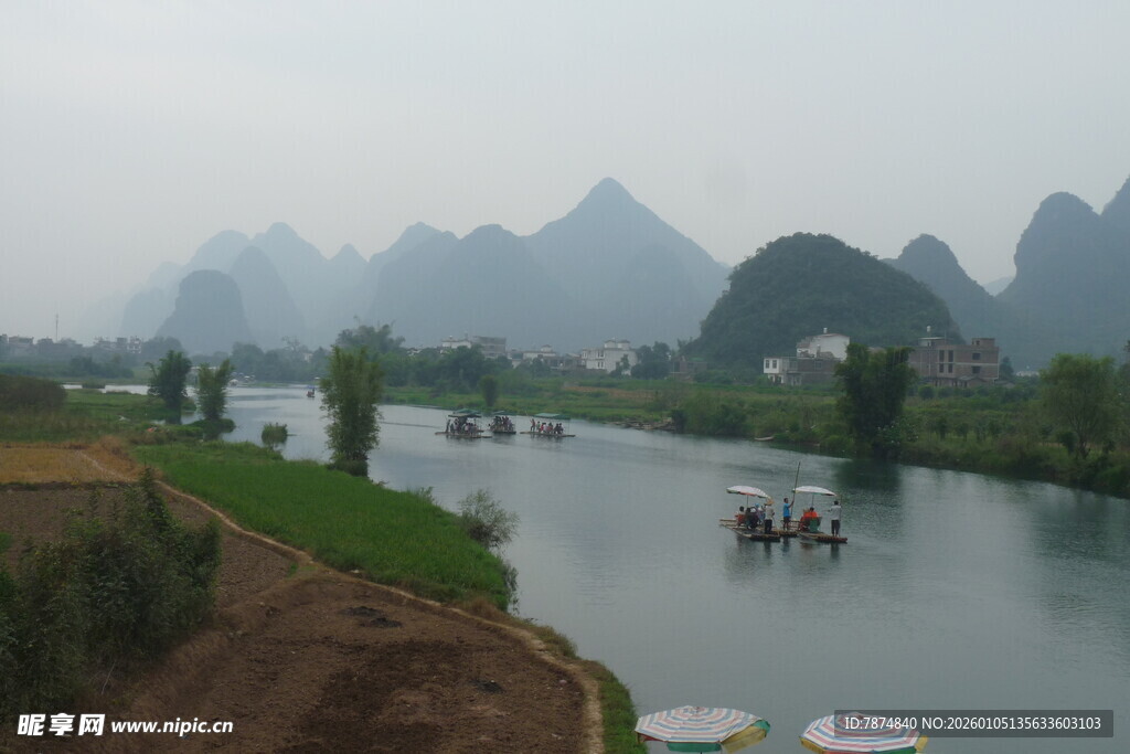 漓江山水风光秀丽景色
