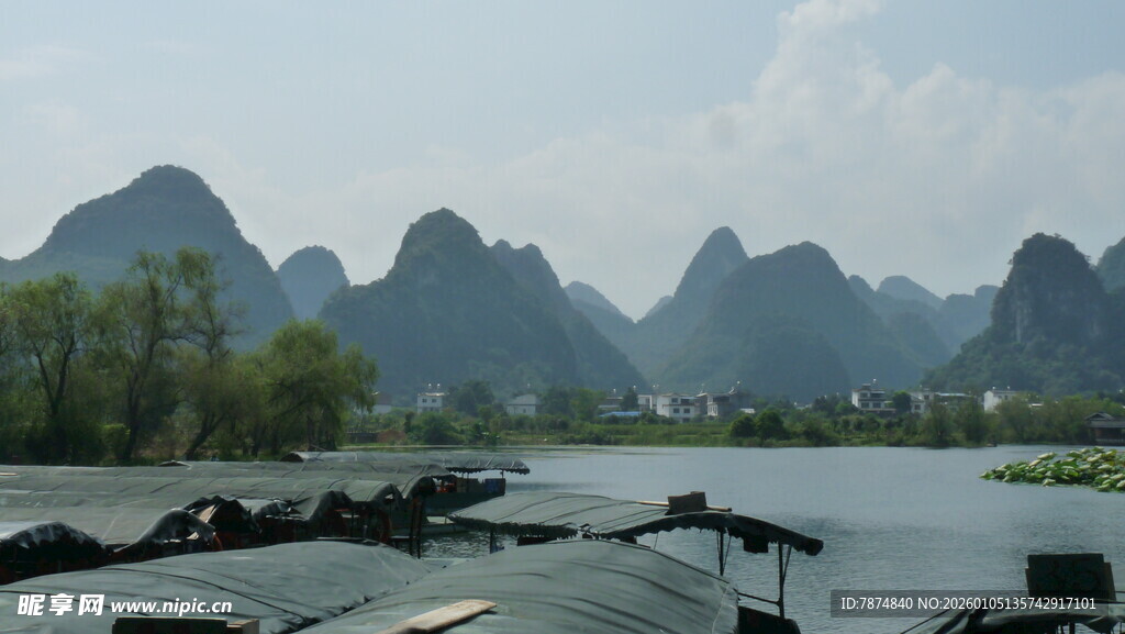 漓江山水风光秀丽景色