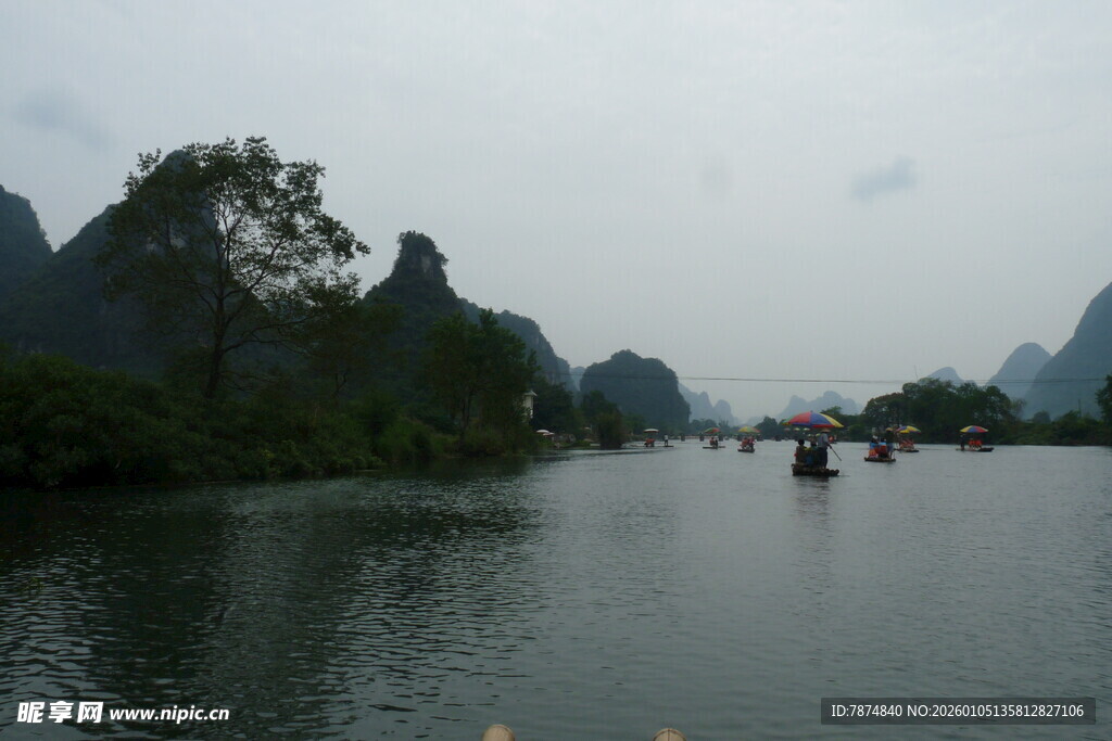 漓江山水风光秀丽景色