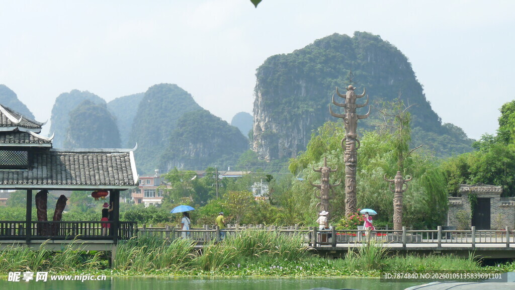 桂林山水田园风光美景