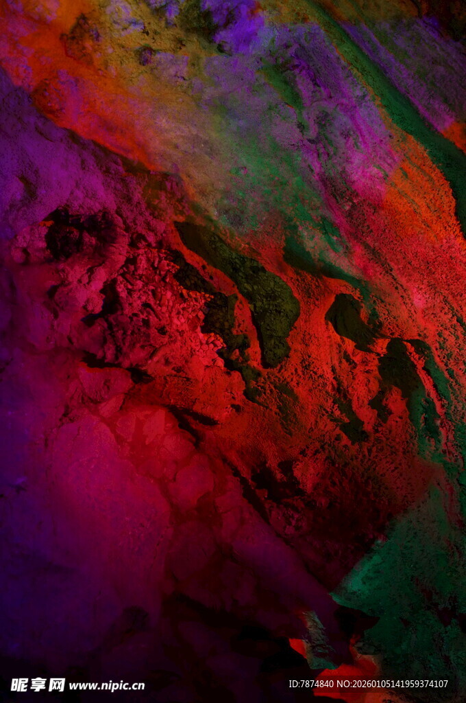 梦幻色彩抽象纹理画面