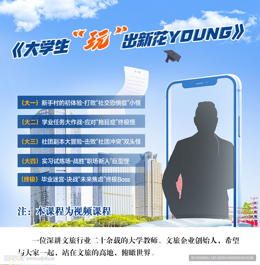 大学生求职规划宣传海报