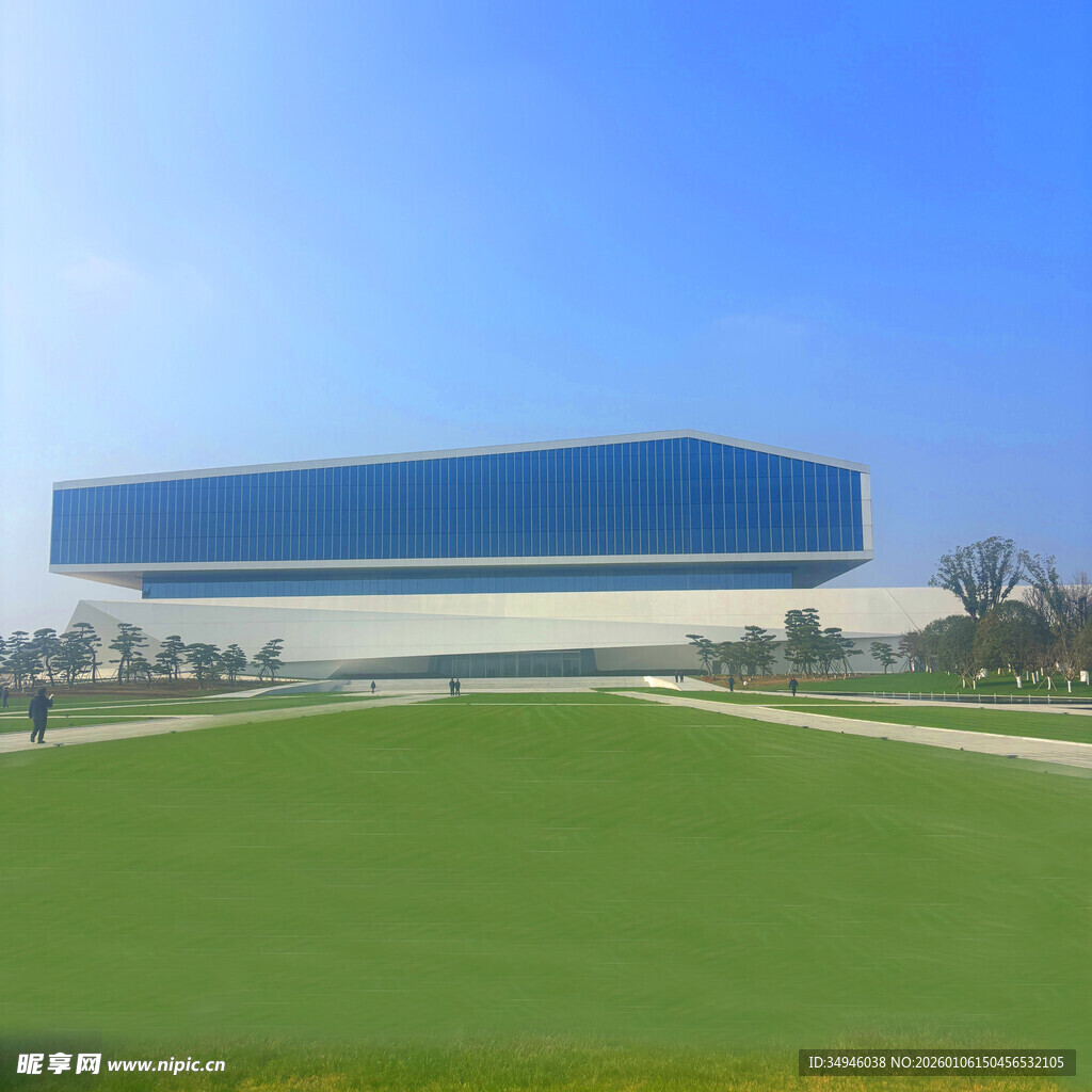 现代化大型厂房外观