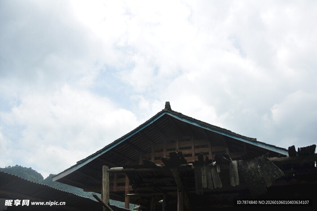 中式古建筑屋顶