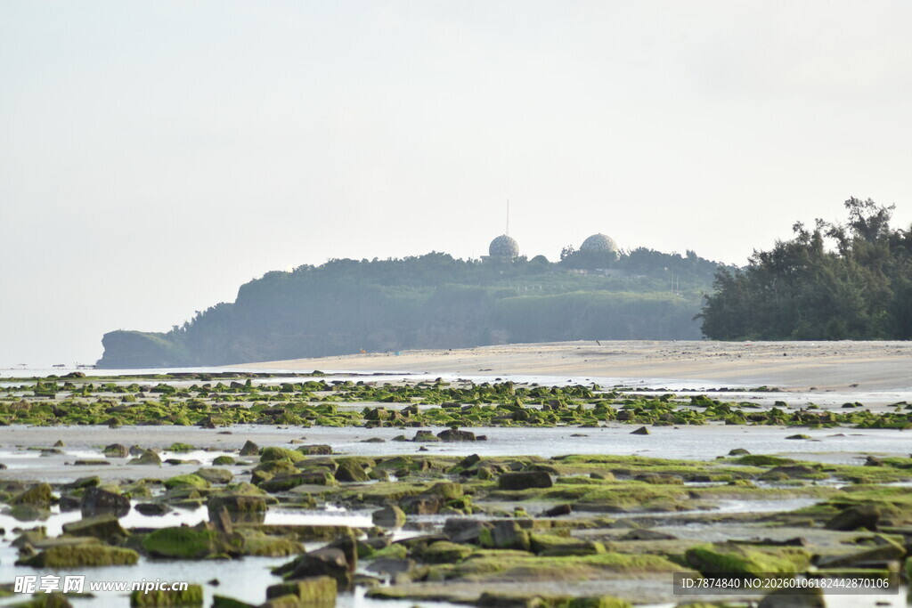 海边滩涂景观