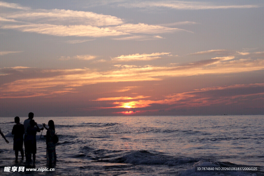 海边 日落