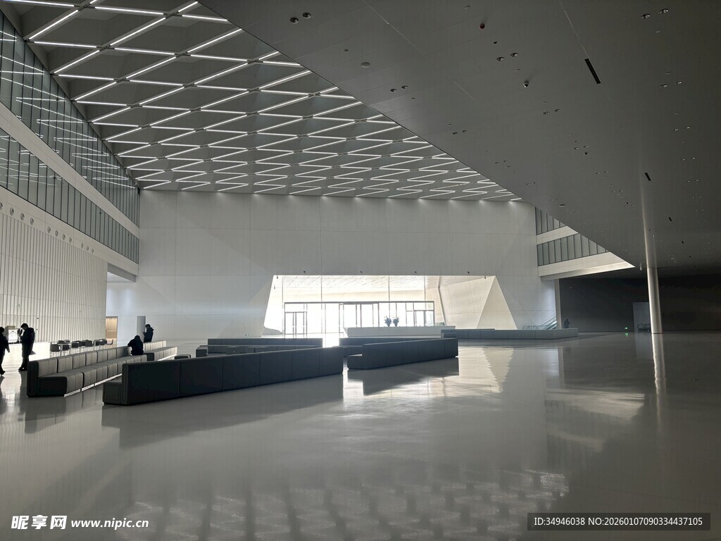 现代风格机场候机大厅
