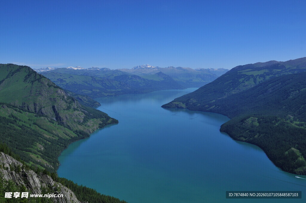 壮丽山水湖景风光