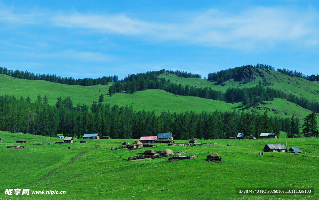 草原牧场景色如画
