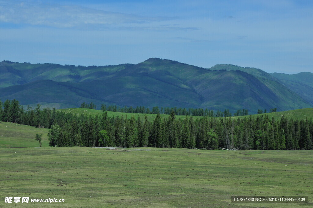 草原山林风景图