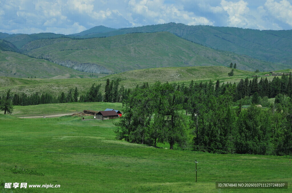 草原山林间的美丽景致