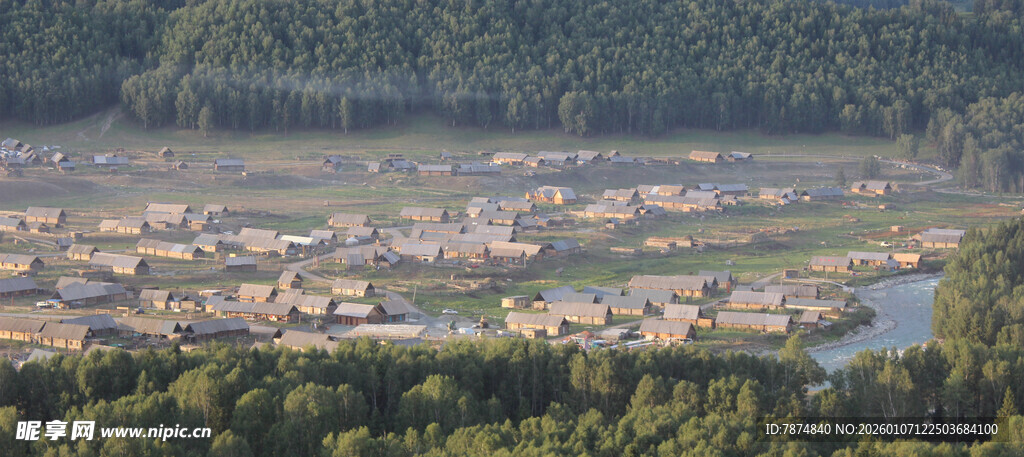 乡村全景风光图