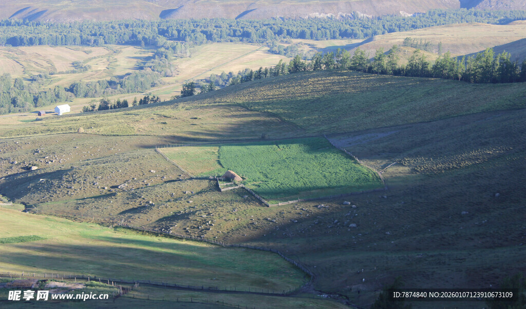 山间田园风光美景