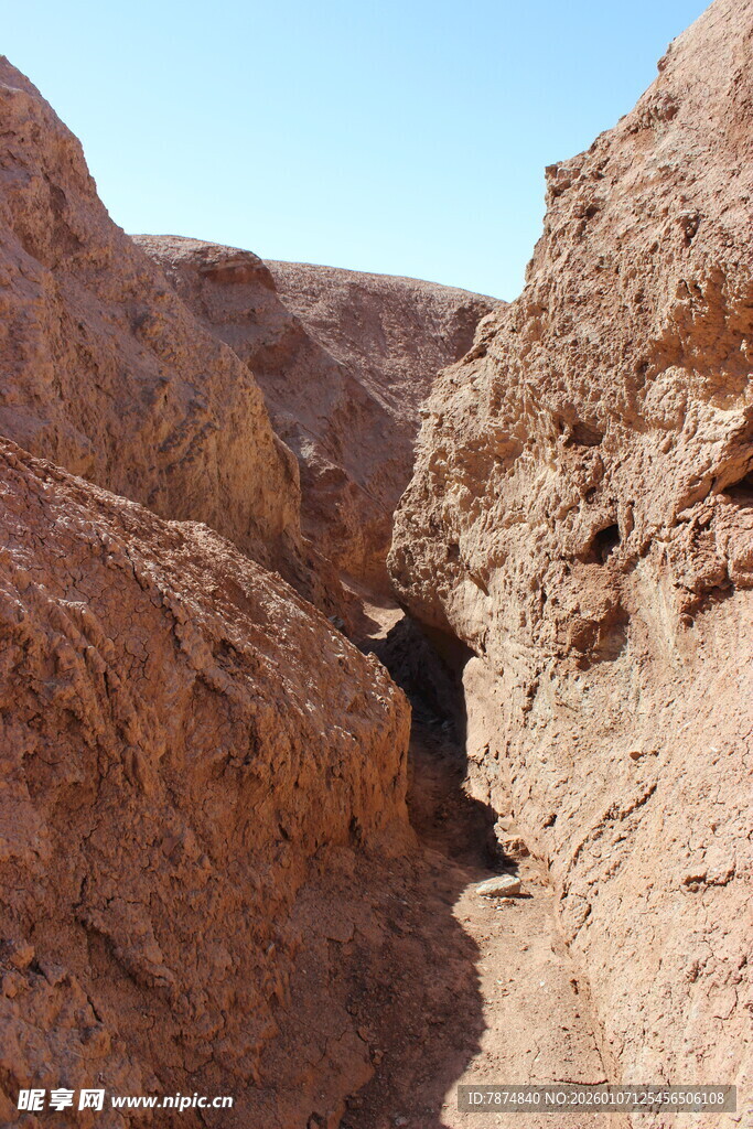 峡谷中的狭窄通道