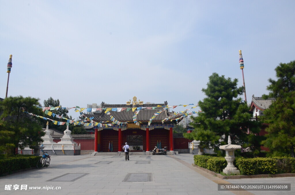 中式古建筑庙宇景观