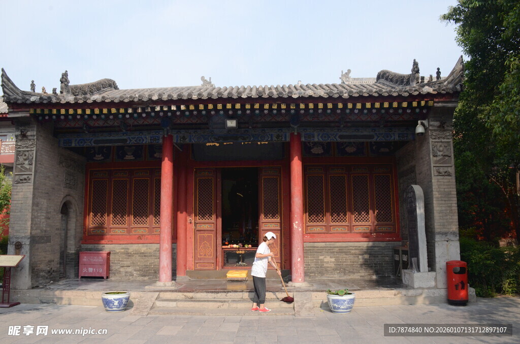 中式传统古建筑庙宇外观