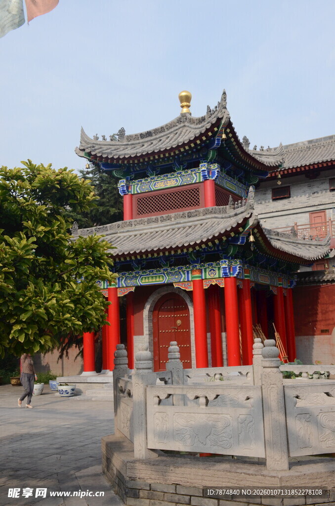 中式古建筑庙宇景观