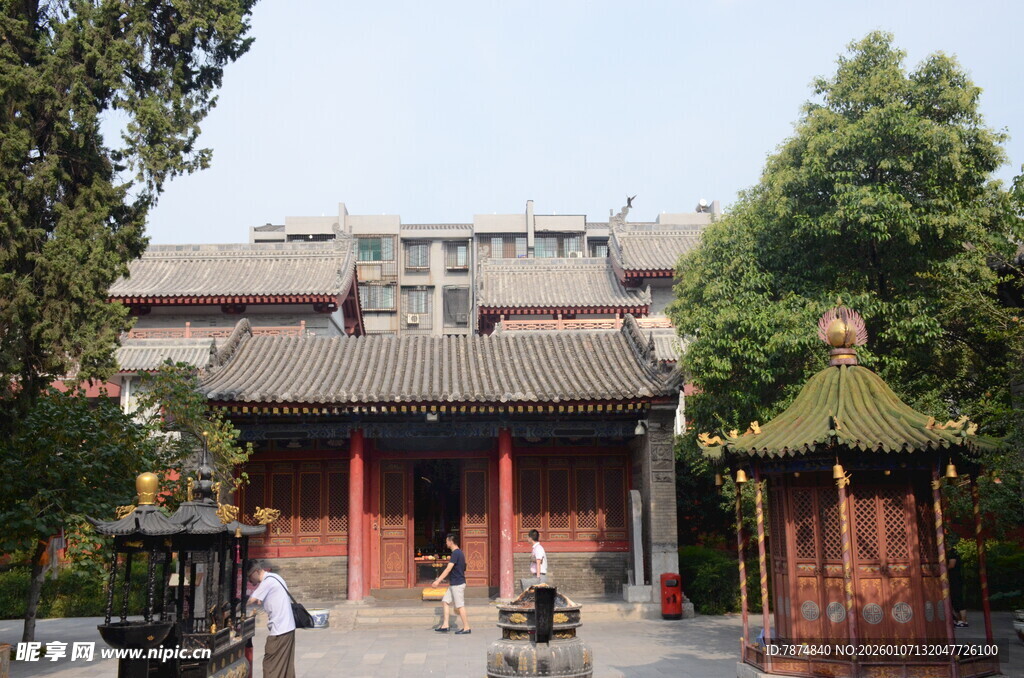 中式古建筑庭院景观