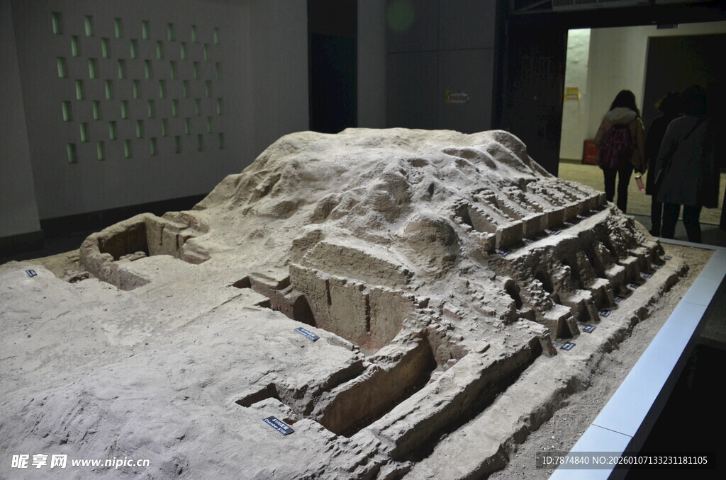 古代建筑遗址模型展示