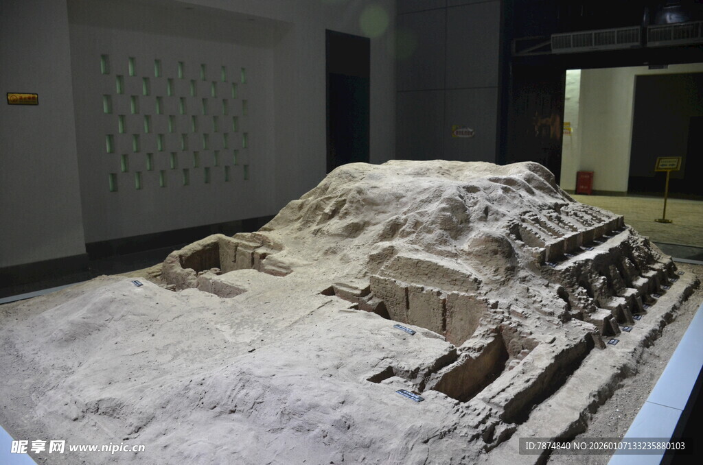 古代遗址模型展示