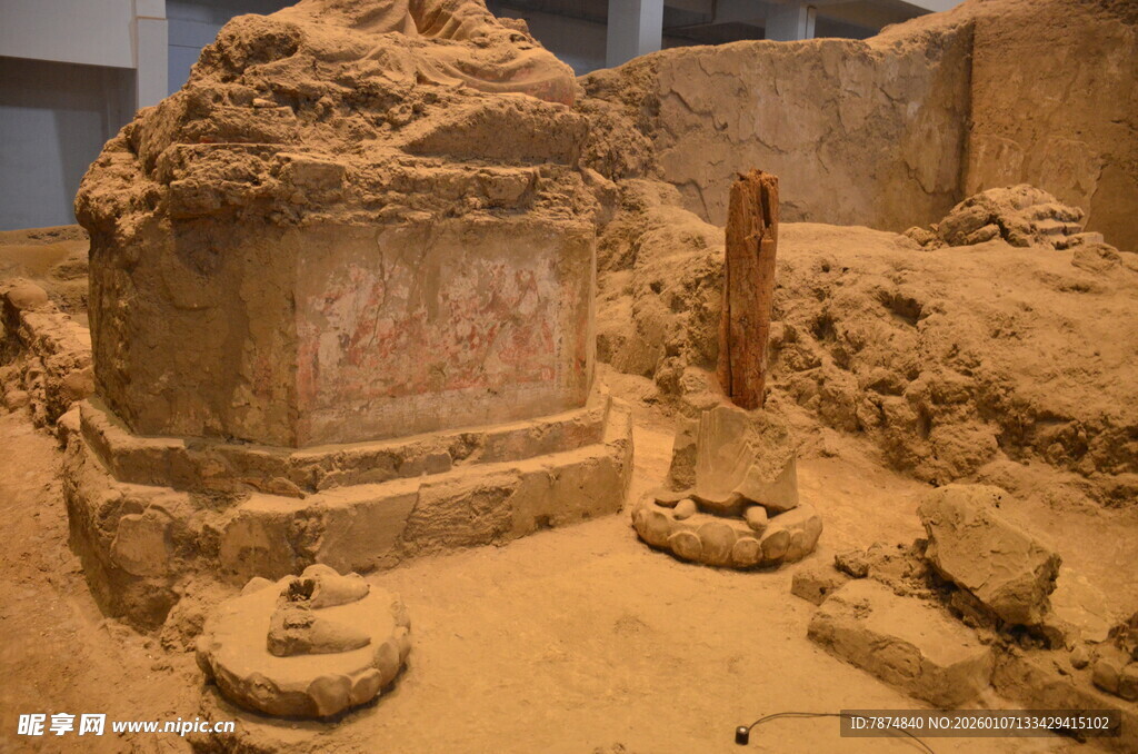 古代遗迹出土场景